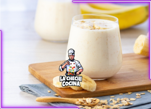 batido de platano y avena