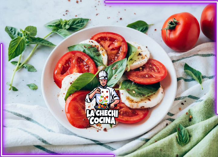 Receta Fácil De Ensalada Caprese: Sabores Frescos De Tomate y Mozzarella