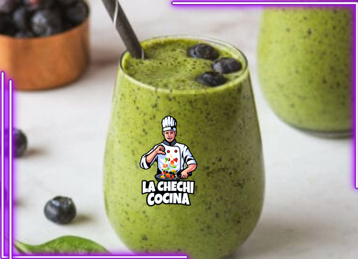 Smoothie De Espinacas y Arándanos