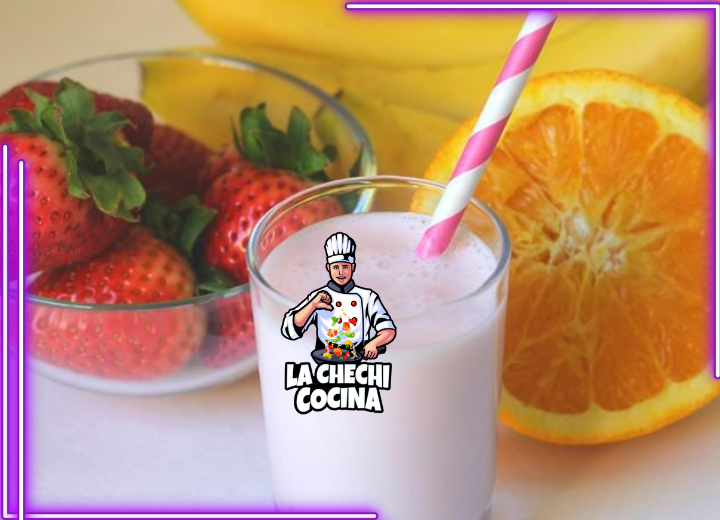 Smoothie De Fresas y Naranja