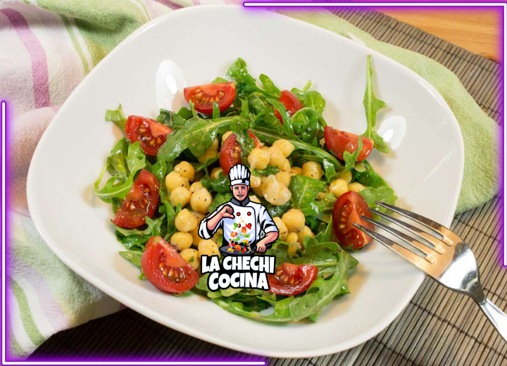 Ensalada De Garbanzos y Rúcula: Una Delicia Saludable y Refrescante