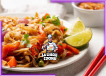 Receta De Pad Thai Tailandés Con Ingredientes Locales