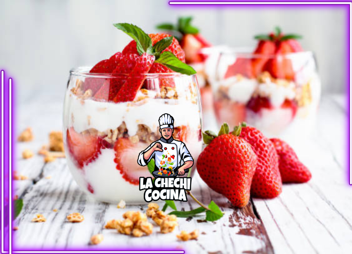 Parfait De Yogur y Fresas: Deliciosa Degustación De Sabores Afrutados y Cremosos