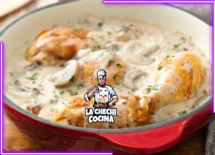 Pollo Con Salsa De Champiñones Cremosos: Una Deliciosa Receta Paso a Paso