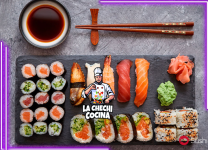 Receta De Sushi Con Ingredientes Locales y Frescos