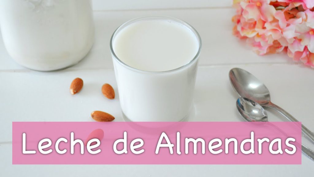 como hacer leche de almendra en casa