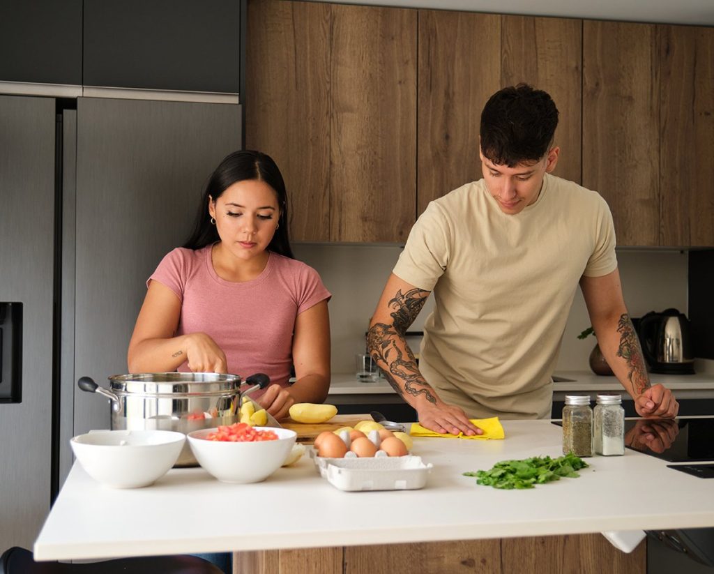 como limpiar despues de cocinar sin estresarte