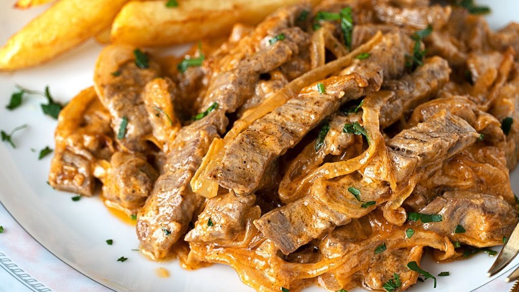 como preparar un autentico beef stroganoff ruso