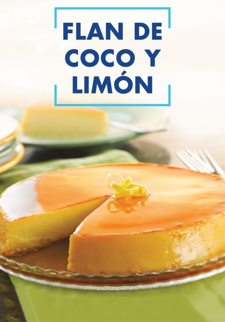 delicioso flan de coco y limon un postre tropical refrescante