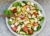 Ensalada De Garbanzos y Pepino