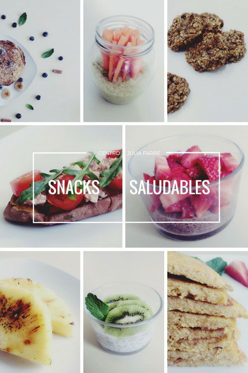 ideas para snacks saludables y rapidos de preparar