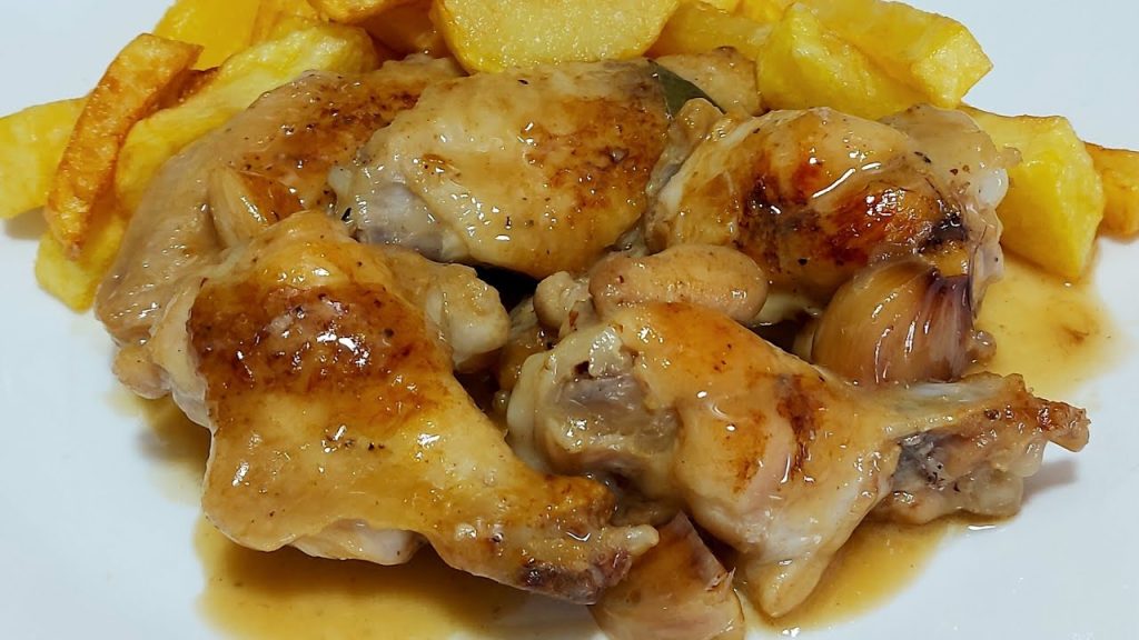 pollo al ajillo con patatas receta facil y sabrosa para una cena perfecta