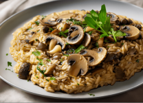 Risotto De Champiñones Con Trufa