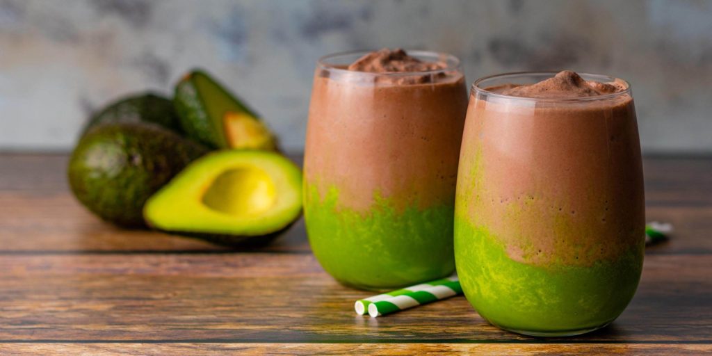 smoothie de aguacate y cacao