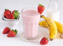 Smoothie De Fresas y Plátano