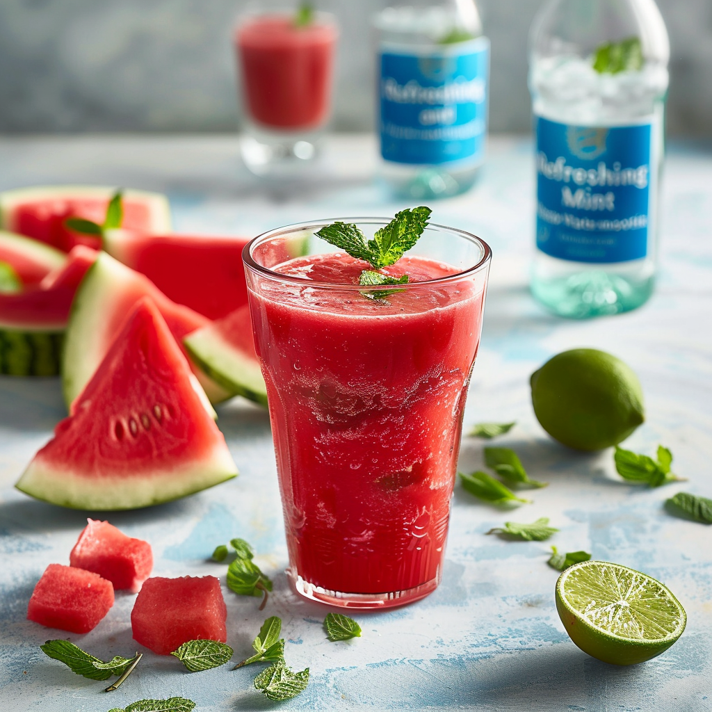 smoothie de sandia y menta una refrescante explosion de sabor para un verano saludable