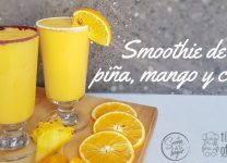 Smoothie Tropical y Cremoso: Smoothie De Piña y Leche De Coco Para Un Refrescante Deleite